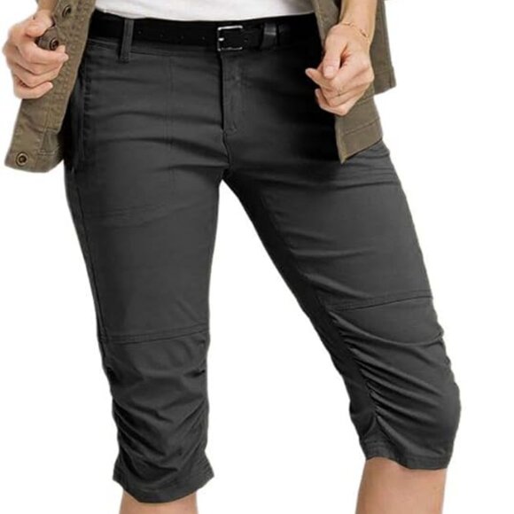 Prana Pants - Prana Revenna Knicker Mid Rise Capri Black Size 10